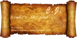 Czmór József névjegykártya